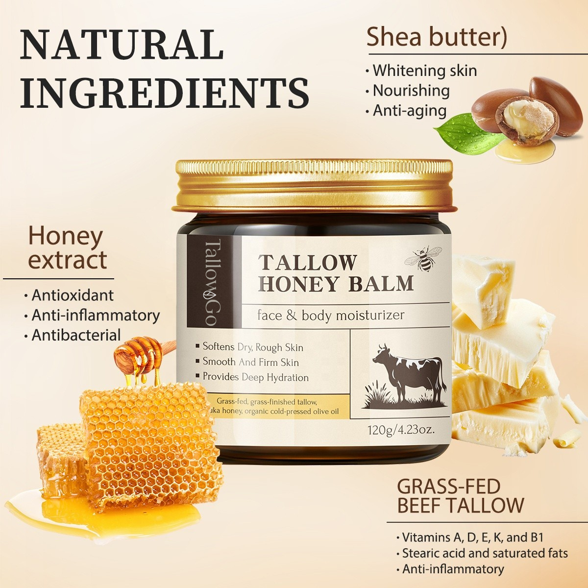 TallowGo™ Tallow Honey Balm